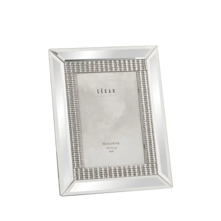 Photo frame Alexandra House Living Grey Crystal Mirror 10 x 15 x 2 cm by Alexandra House Living, Table and wall frames - Ref:...