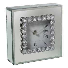 Orologio da Tavolo Alexandra House Living Grigio Cristallo Specchio 15 x 15 x 5 cm di Alexandra House Living, Orologi da scri...