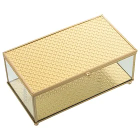 Boîte à bijoux Alexandra House Living Doré Verre 21 x 9 x 13 cm de Alexandra House Living, Boîtes - Réf : D1624947, Prix : 21...