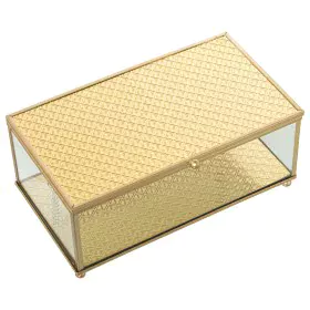 Jewelry box Alexandra House Living Golden Crystal 21 x 9 x 13 cm by Alexandra House Living, Boxes - Ref: D1624947, Price: 23,...