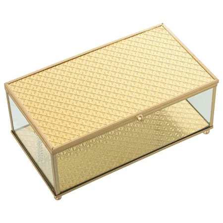 Box-Schmuckkästchen Alexandra House Living Gold Kristall 21 x 9 x 13 cm von Alexandra House Living, Schmuckkästen - Ref: D162...