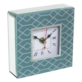 Table clock Alexandra House Living Blue Crystal 14 x 14 x 4 cm by Alexandra House Living, Desk & Shelf Clocks - Ref: D1624958...