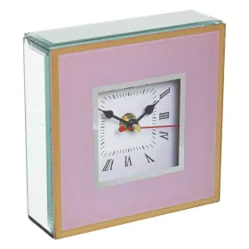 Table clock Alexandra House Living Pink Crystal 14 x 14 x 4 cm by Alexandra House Living, Desk & Shelf Clocks - Ref: D1624960...