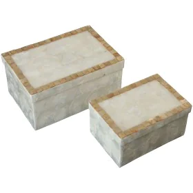 Set of decorative boxes Alexandra House Living Brown Mother of pearl 2 Pieces by Alexandra House Living, Boxes - Ref: D162497...