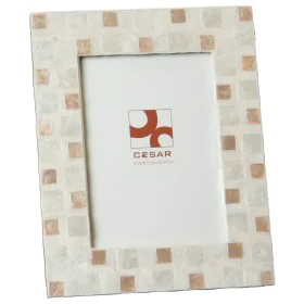 Photo frame Alexandra House Living Brown Mother of pearl 27 X 1 X 32 CM by Alexandra House Living, Table and wall frames - Re...