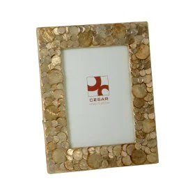 Photo frame Alexandra House Living Brown Mother of pearl 19 x 1 x 24 cm by Alexandra House Living, Table and wall frames - Re...