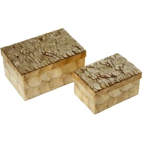 Set of decorative boxes Alexandra House Living Brown Mother of pearl 2 Pieces by Alexandra House Living, Boxes - Ref: D162499...