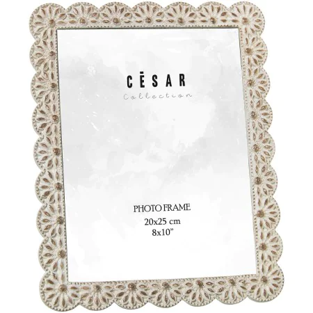 Photo frame Alexandra House Living White Plastic 23 x 1 x 28 cm by Alexandra House Living, Table and wall frames - Ref: D1625...