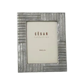 Photo frame Alexandra House Living Grey Mother of pearl 17 x 1 x 22 cm by Alexandra House Living, Table and wall frames - Ref...