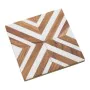 Coasters Alexandra House Living White Brown Plastic 10 x 1 x 10 cm 4 Pieces by Alexandra House Living, Coasters - Ref: D16253...