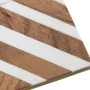 Dessous de verres Alexandra House Living Blanc Marron Plastique 10 x 1 x 10 cm 4 Pièces de Alexandra House Living, Dessous de...