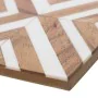 Dessous de verres Alexandra House Living Blanc Marron Plastique 10 x 1 x 10 cm 4 Pièces de Alexandra House Living, Dessous de...