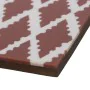 Sottobicchieri Alexandra House Living Bianco Rosso Plastica 10 x 1 x 10 cm 4 Pezzi di Alexandra House Living, Sottobicchieri ...