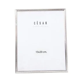 Moldura de Fotos Alexandra House Living Prateado Metal 15 x 20 x 1 cm de Alexandra House Living, Molduras de parede e mesa - ...