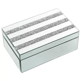 Caja-Joyero Alexandra House Living Gris Cristal Espejo 22 x 9 x 14 cm de Alexandra House Living, Cajas - Ref: D1625417, Preci...