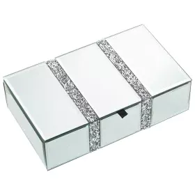 Boîte à bijoux Alexandra House Living Gris Verre Miroir 21 x 6 x 13 cm de Alexandra House Living, Boîtes - Réf : D1625418, Pr...