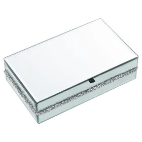 Box-Schmuckkästchen Alexandra House Living Grau Kristall Spiegel 22 x 6 x 13 cm von Alexandra House Living, Schmuckkästen - R...