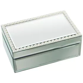 Guarda-Joias Alexandra House Living Transparente Cristal Espelho 21 x 9 x 13 cm de Alexandra House Living, Caixas - Ref: D162...