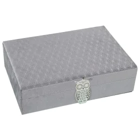 Jewelry box Alexandra House Living Grey Textile 28 x 7 x 20 cm by Alexandra House Living, Boxes - Ref: D1625432, Price: 22,36...