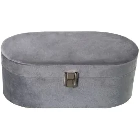 Jewelry box Alexandra House Living Grey Textile 26 x 10 x 13 cm by Alexandra House Living, Boxes - Ref: D1625440, Price: 24,6...