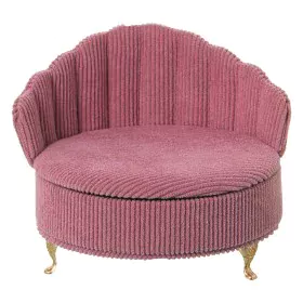 Jewelry box Alexandra House Living Pink Textile 17 x 15 x 17 cm Armchair by Alexandra House Living, Boxes - Ref: D1625444, Pr...