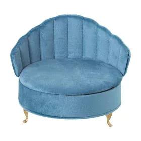 Jewelry box Alexandra House Living Blue Textile 17 x 15 x 17 cm Armchair by Alexandra House Living, Boxes - Ref: D1625445, Pr...