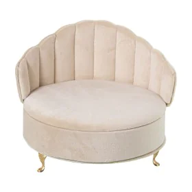 Caja-Joyero Alexandra House Living Crema Textil 17 x 15 x 17 cm Sillón de Alexandra House Living, Cajas - Ref: D1625446, Prec...