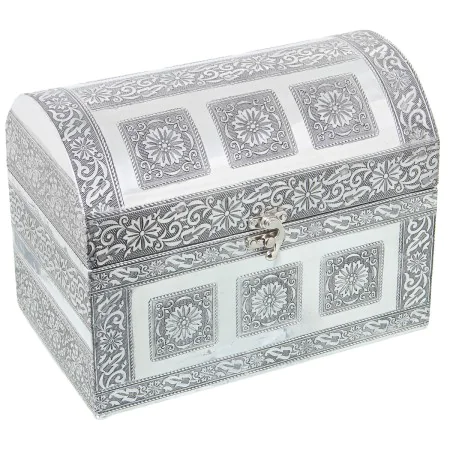 Box-Schmuckkästchen Alexandra House Living Silberfarben Metall 25 x 18 x 15 cm von Alexandra House Living, Schmuckkästen - Re...