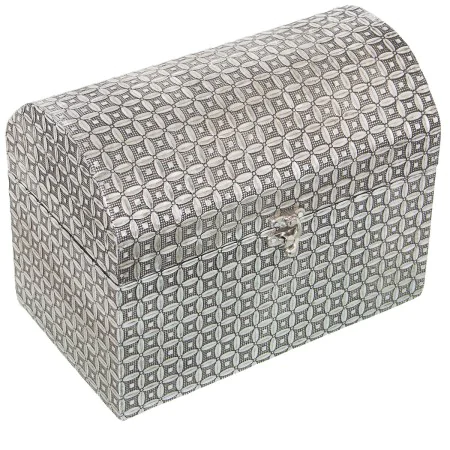 Caja-Joyero Alexandra House Living Plateado Metal 25 x 18 x 15 cm de Alexandra House Living, Cajas - Ref: D1625569, Precio: 2...