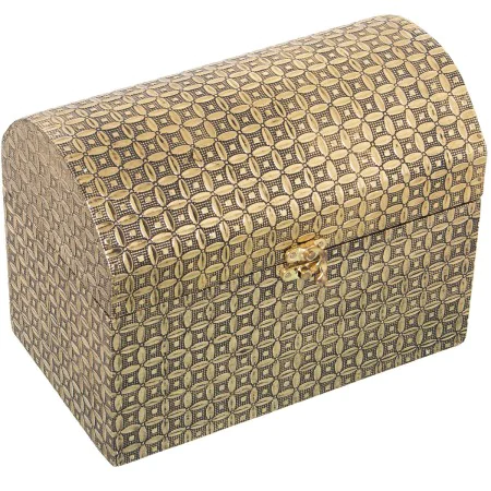 Caja-Joyero Alexandra House Living Dorado Metal 25 x 18 x 15 cm de Alexandra House Living, Cajas - Ref: D1625570, Precio: 27,...