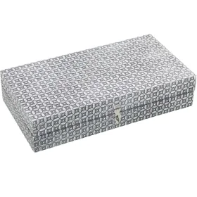 Caja-Joyero Alexandra House Living Plateado Metal 38 x 8 x 20 cm de Alexandra House Living, Cajas - Ref: D1625574, Precio: 27...