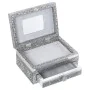 Box-Schmuckkästchen Alexandra House Living Silberfarben Metall 18 x 9 x 13 cm von Alexandra House Living, Schmuckkästen - Ref...