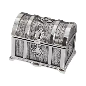 Guarda-Joias Alexandra House Living Cinzento Metal 11 x 7 x 8 cm Cofre de Alexandra House Living, Caixas - Ref: D1625582, Pre...