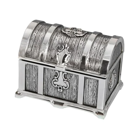 Jewelry box Alexandra House Living Grey Metal 11 x 7 x 8 cm Chest by Alexandra House Living, Boxes - Ref: D1625582, Price: 30...