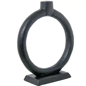 Candelabro Alexandra House Living Negro Aluminio 22 x 8 x 24 cm de Alexandra House Living, Candelabros y portavelas - Ref: D1...