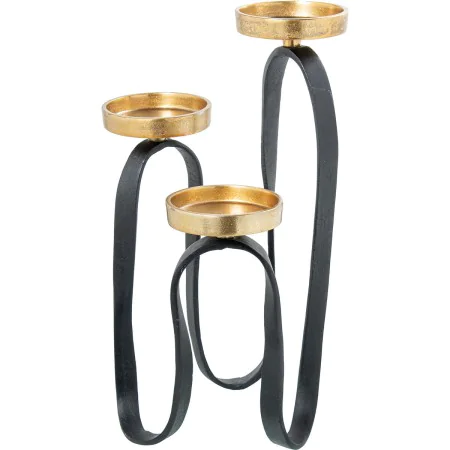 Candle Holder Alexandra House Living Black Aluminium by Alexandra House Living, Candelabras and candle holders - Ref: D162713...