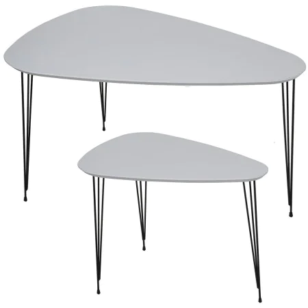 Jeu de 2 tables Alexandra House Living Blanc Bois de Alexandra House Living, Tables - Réf : D1627379, Prix : 135,45 €, Remise...