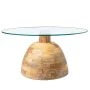 Table Basse Alexandra House Living Marron Transparent Verre 78 x 41 x 78 cm de Alexandra House Living, Tables - Réf : D162745...