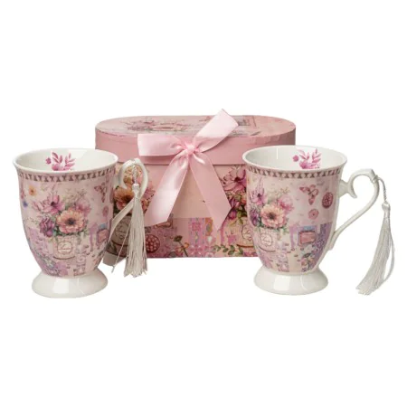 Lot de tasses Romimex Rose Céramique 300 ml 2 Unités de Romimex, Tasses - Réf : D1628841, Prix : 20,42 €, Remise : %