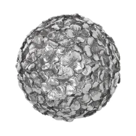 Decorative bauble Alexandra House Living Silver Resin Plastic 9 x 9 x 9 cm by Alexandra House Living, Ornaments - Ref: D16293...