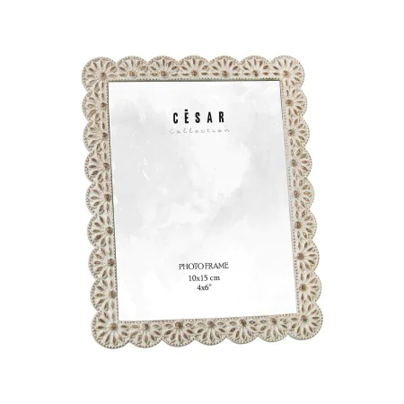 Photo frame Alexandra House Living White Plastic 13 x 1 x 18 cm by Alexandra House Living, Table and wall frames - Ref: D1629...