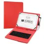 Hülle für Tablet und Tastatur Subblim SUB-KT1-USB002 10.1" Rot Qwerty Spanisch QWERTY von Subblim, Tastaturen - Ref: M0300439...