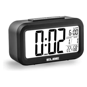 Reloj Despertador ELBE RD-668 Negro 4,4" de ELBE, Despertadores - Ref: S0429829, Precio: 14,46 €, Descuento: %