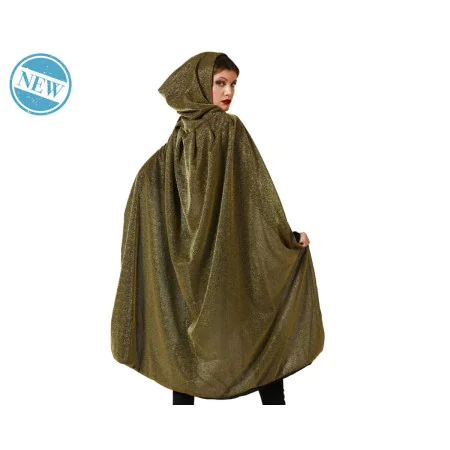 Cape Noir Doré 1,2 m de BigBuy Carnival, Capes et ailes - Réf : S1136374, Prix : 11,29 €, Remise : %