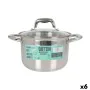 Pot with Glass Lid Quttin Caesar Steel ø 20 x 13,5 cm (6 Units) by Quttin, Braising Pans - Ref: S2226642, Price: 88,11 €, Dis...