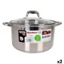 Casserole Quttin 139513 10 L Acier (2 Unités) (ø 28 x 16,5 cm) de Quttin, Faitouts - Réf : S2226646, Prix : 55,53 €, Remise : %