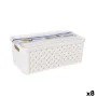 Boîte de rangement avec couvercle Tontarelli Arianna Plastique Blanc 4 L 29 x 16,6 x 11,2 cm (8 Unités) de Tontarelli, Boîtes...