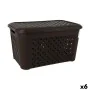 Laundry Basket Tontarelli Arianna With lid Black 48,3 L (6 Units) by Tontarelli, Laundry Baskets - Ref: S2228330, Price: 72,7...