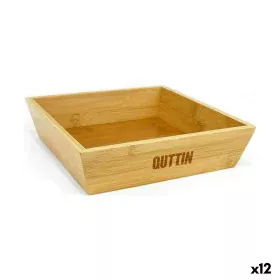 Cuenco Quttin Marrón Bambú 20 x 20 x 5 cm (12 Unidades) de Quttin, Cuencos y tazones - Ref: S2230191, Precio: 45,21 €, Descue...