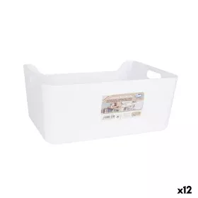 Cesta Multiusos Dem Blanco 33 x 24 x 14,5 cm (12 Unidades) de Dem, Cubos de almacenaje sin tapa - Ref: S2231036, Precio: 38,5...